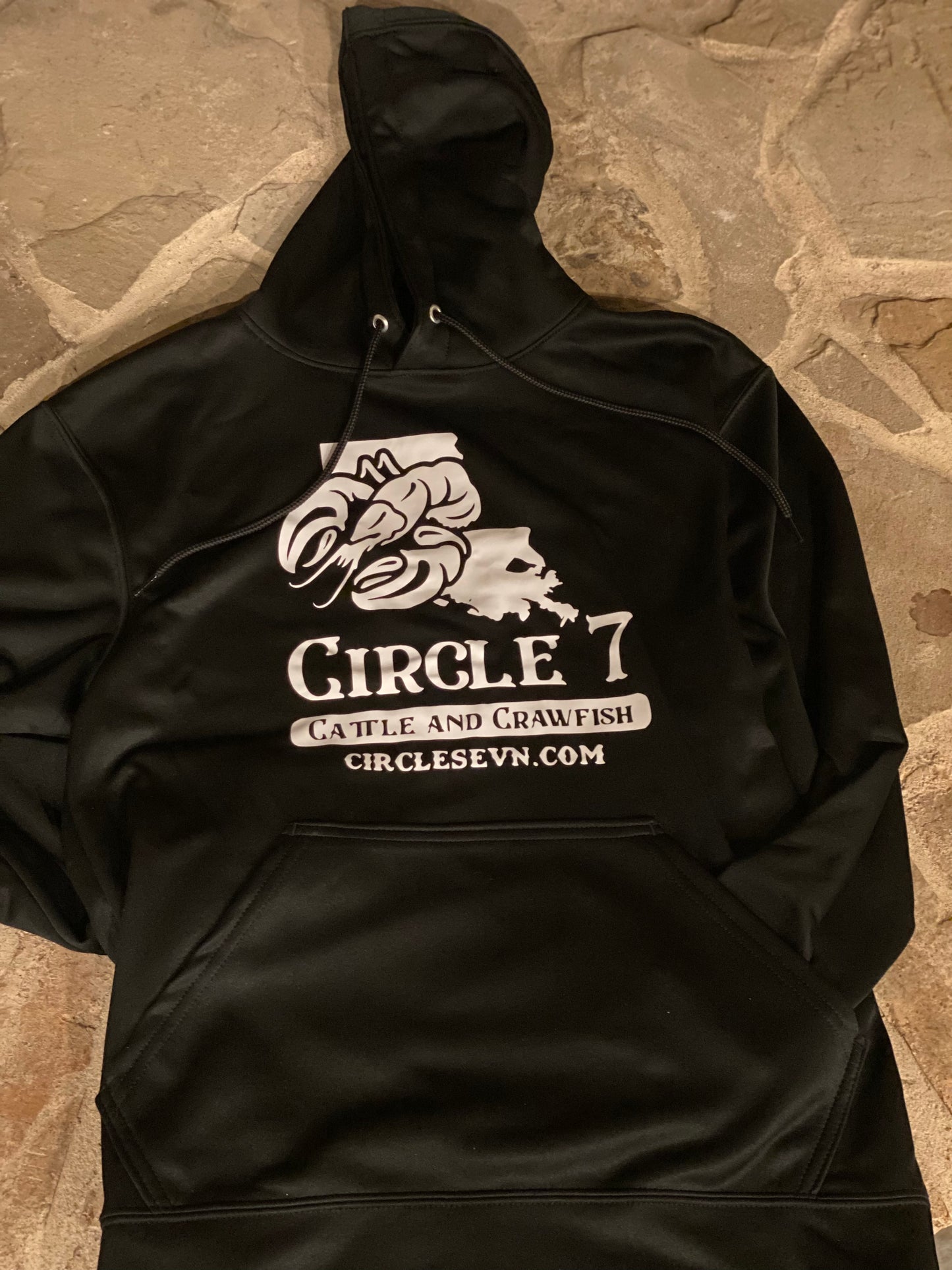 Black and White Cirle 7 Hoodie