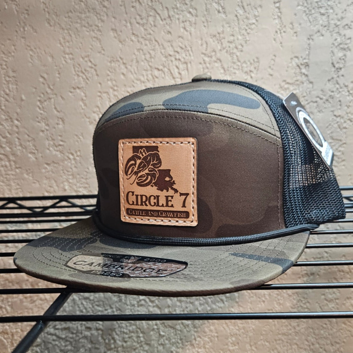 Leather logo Vintage Camo Brown